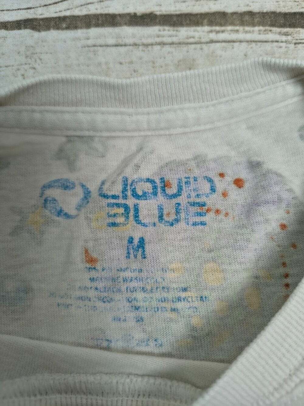 1993 Liquid Blue Psychedelic Monster Graphic T-Shirt Size M - Picture 3 of 9
